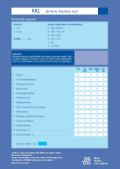 Voorkant - Korte Klachten Lijst (KKL) - scoreformulieren