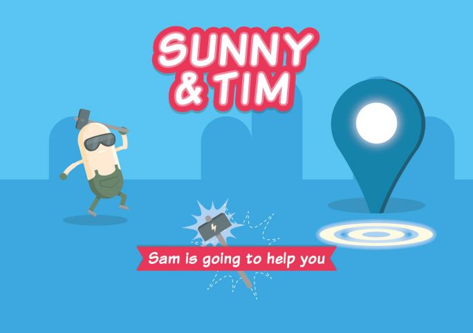 Voorkant - Sunny & Tim - Sam is going to help you