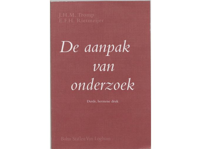 Voorkant - De aanpak van onderzoek