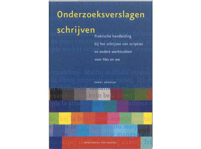 Voorkant - Onderzoeksverslagen schrijven