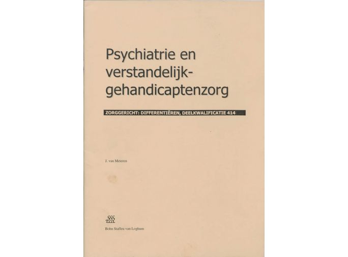 Voorkant - Psychiatrie en verstandelijk-gehandicaptenzorg