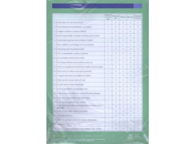 Voorkant - Vragenlijst Emotionele Intelligentie Quotient (EIQ) - scoreformulieren