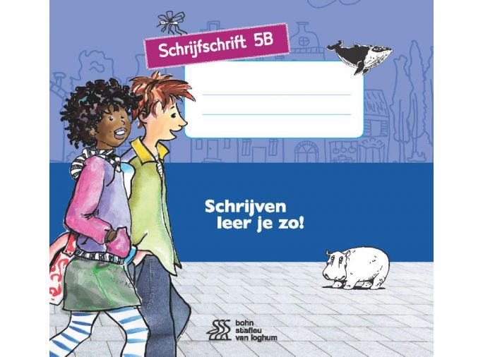 Voorkant - Schrijven leer je zo! Schrijfschrift 5B - 5 stuks