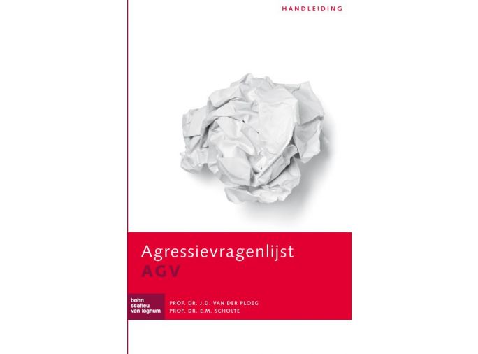 Voorkant - Agressievragenlijst (AGV) - handleiding
