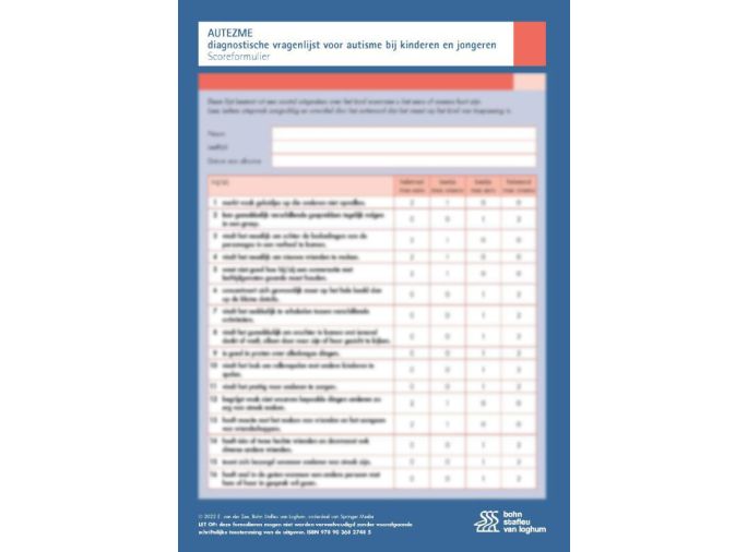 Voorkant - AUTEZME scoreformulieren