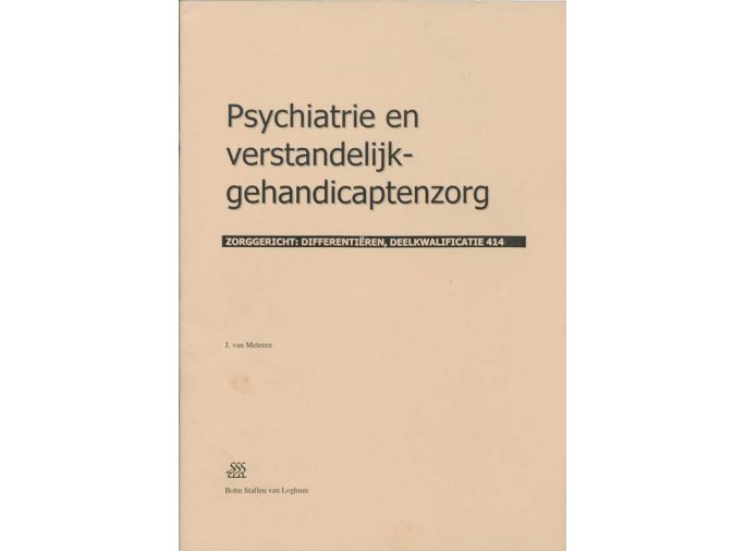 Voorkant - Psychiatrie en verstandelijk-gehandicaptenzorg
